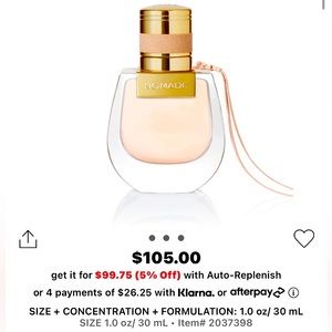 Chloe Nomade Eau de Parfume 1oz